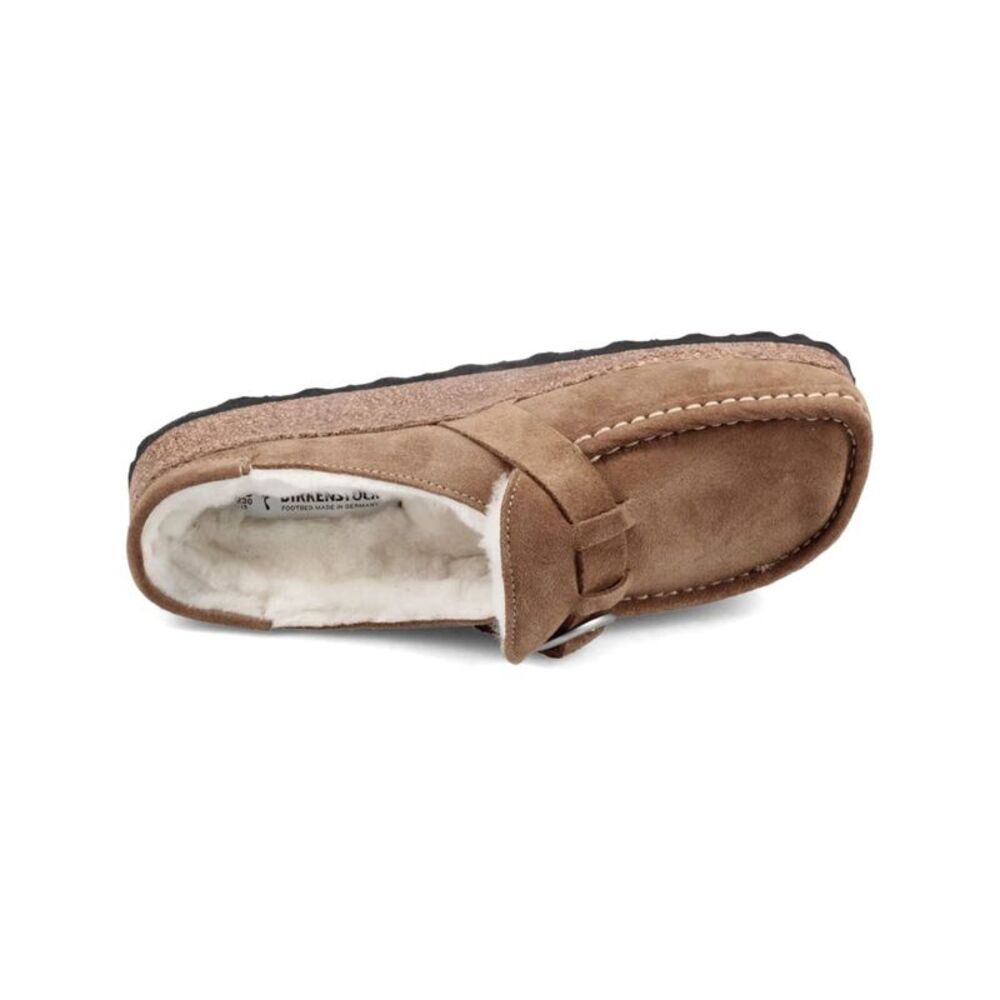 BIRKENSTOCK Womens Beige Buckley Round Toe Slip On Leather Clogs Shoes 36 - Picture 3 of 3